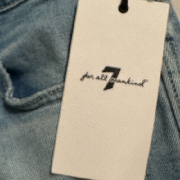 NWT 7 FOR ALL MANKIND WOMEN'S HIGH RISE CROP DENIM JEANS - Picture 16 of 17